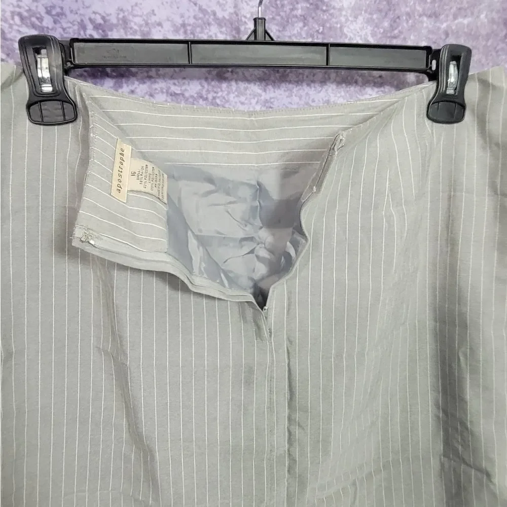 Gray Midi Skirt